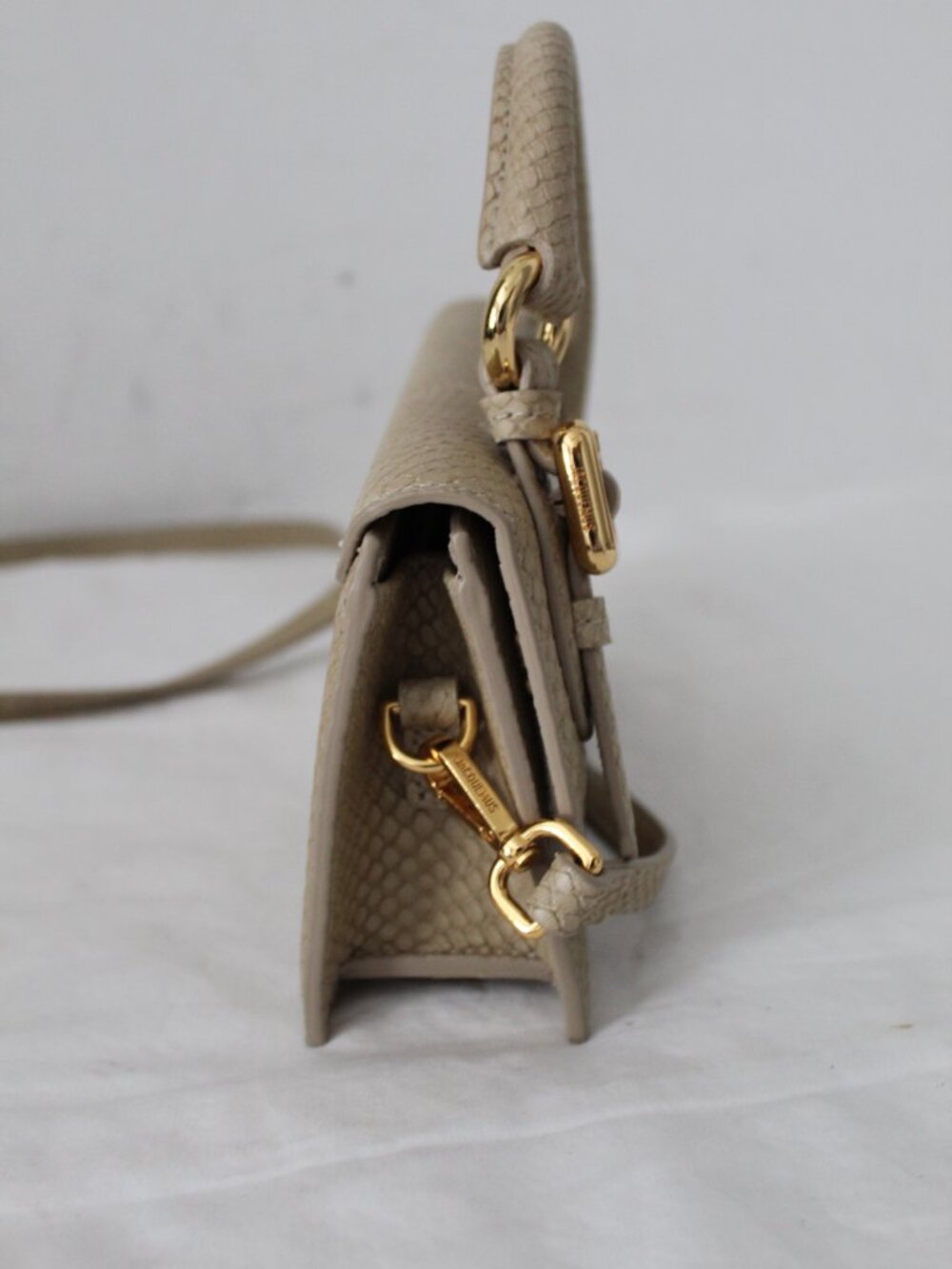 NEW Jacquemus Long Le Chiquito Moyen Bag Trapeze Top Handle Handbag Crossbody - Picture 6 of 11